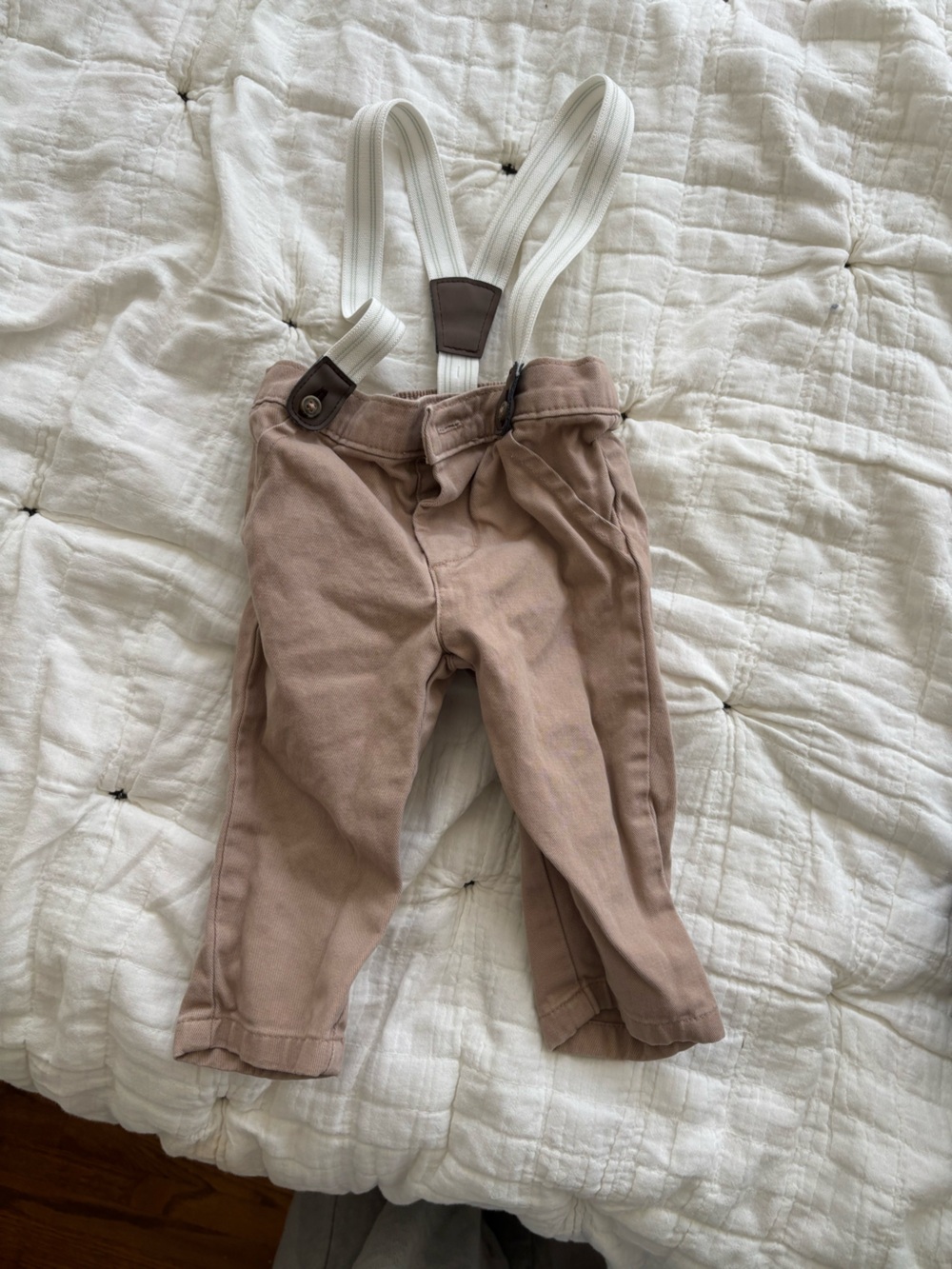 Carter’s Baby boy Khaki pants with Suspenders